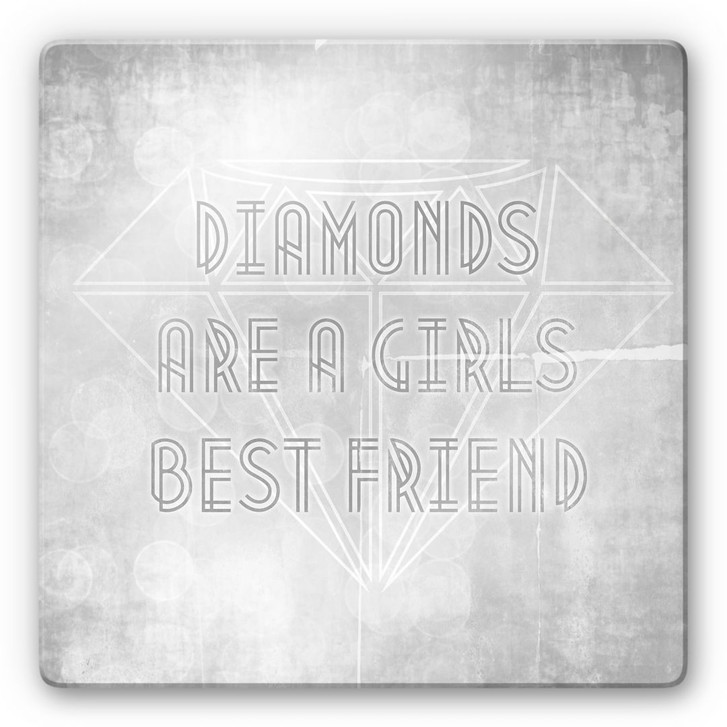 Glasbild Diamonds are a Girls best Friend - WA122246