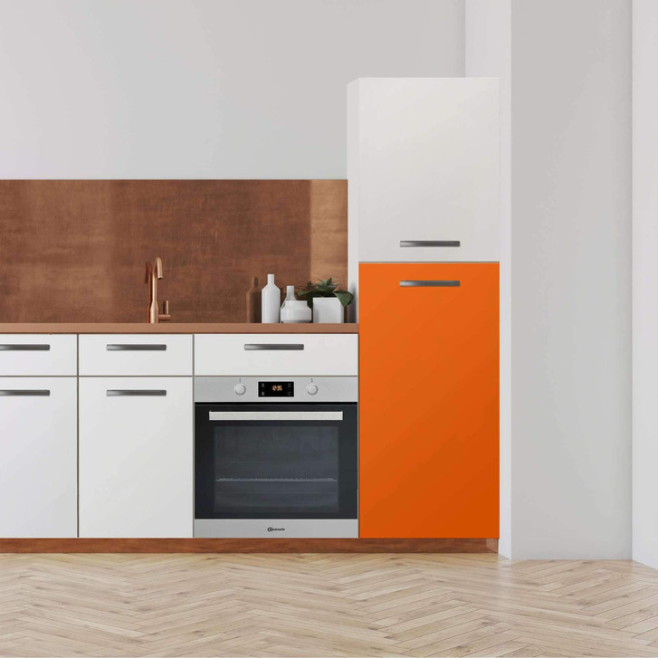 Klebefolie - Hochschrank (60x120cm) - Orange Dark - CR110586