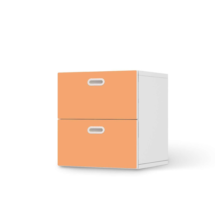 Klebefolie IKEA Stuva / Fritids Kommode - 2 Schubladen - Orange Light - CR110095