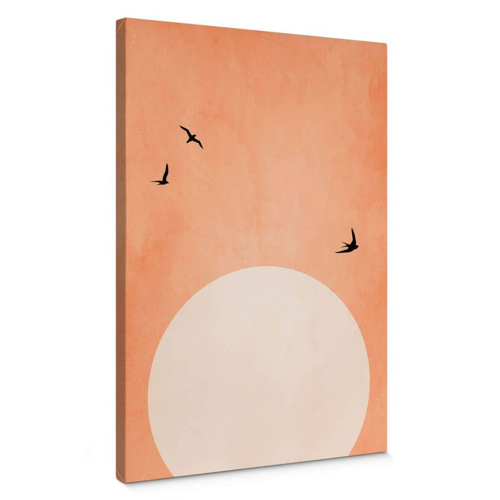 Leinwandbild Apricot Sonnenuntergang - Kubistika - WA404889