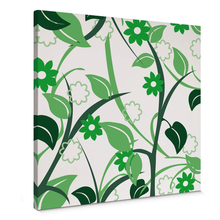 Leinwandbild Blumengarten grün - WA359255