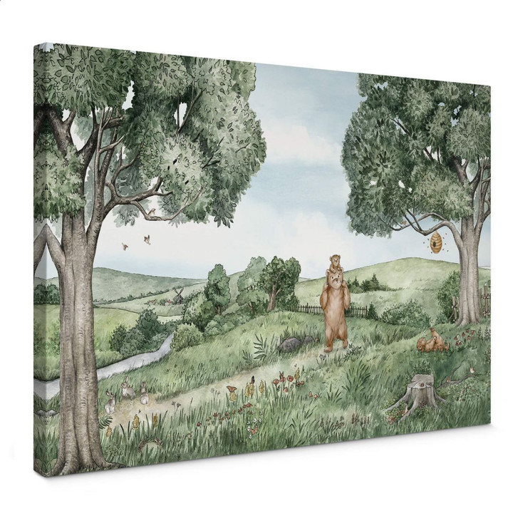 Leinwandbild Kikki Belle - Bären und Bienen - WA366504