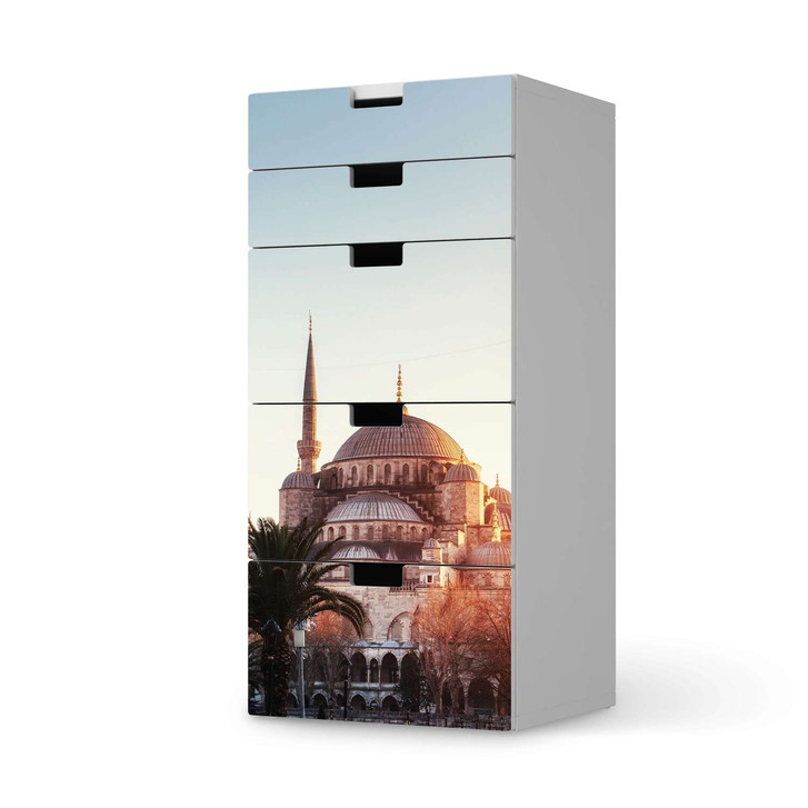 Möbel Klebefolie IKEA Stuva / Malad Kommode - 5 Schubladen - Blue Mosque - CR114063