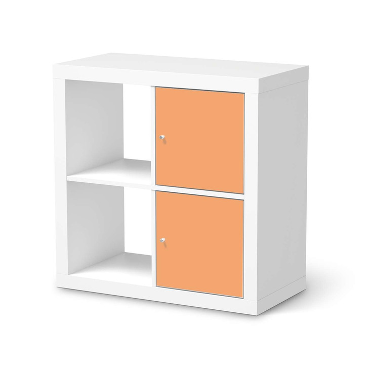 Möbelfolie IKEA Kallax Regal 2 Türen (hoch) - Orange Light - CR115373
