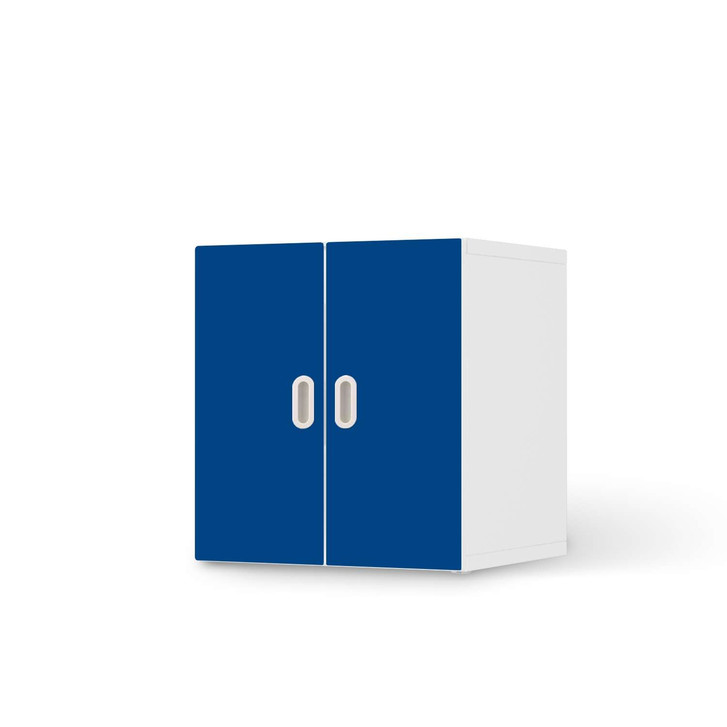 Möbelfolie IKEA Stuva / Fritids Schrank - 2 kleine Türen - Blau Dark - CR118805