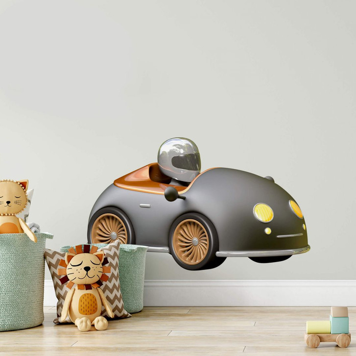 Wandtattoo Michel Agullo - Rennwagen (grau) - WA215751