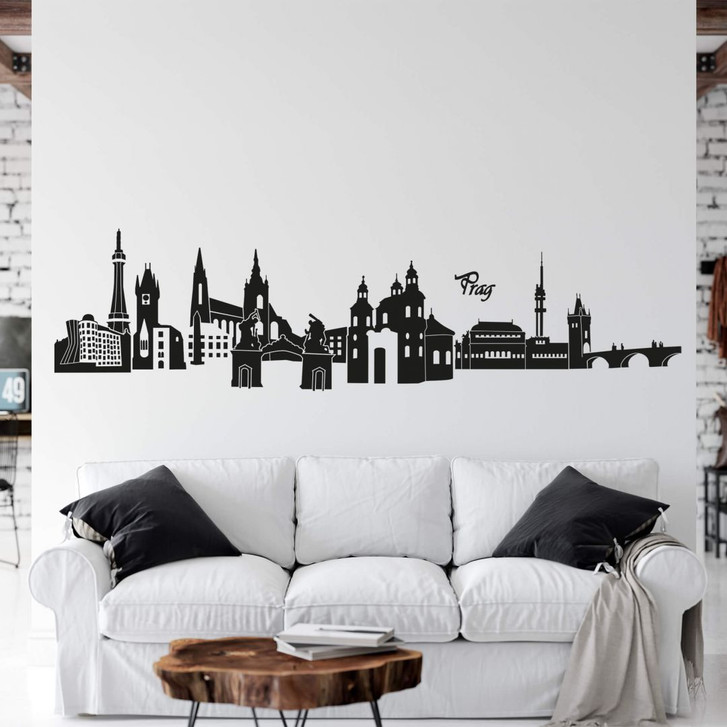 Wandtattoo Prag Skyline - WA217328