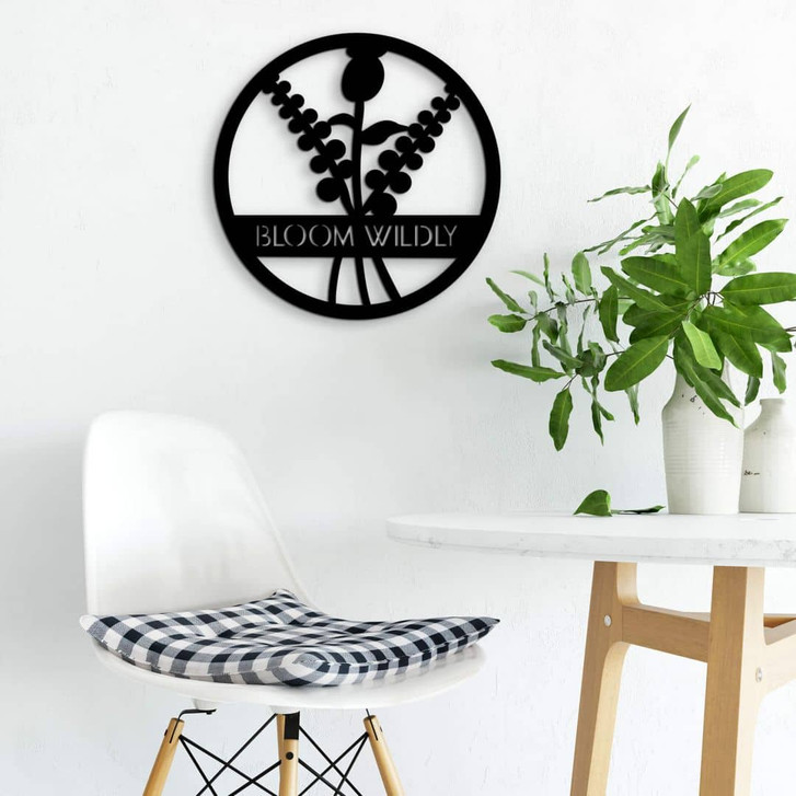 Acryldeko Blumen im Kreis - Bloom Wildly - WA329939