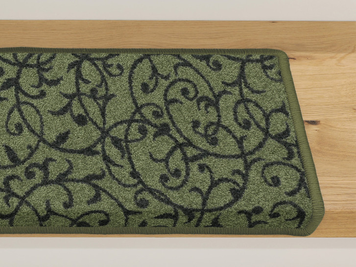 Bijou Home & Office Floral  Stufenmatte Rechteckig Wunschmass in Grün - TS503246