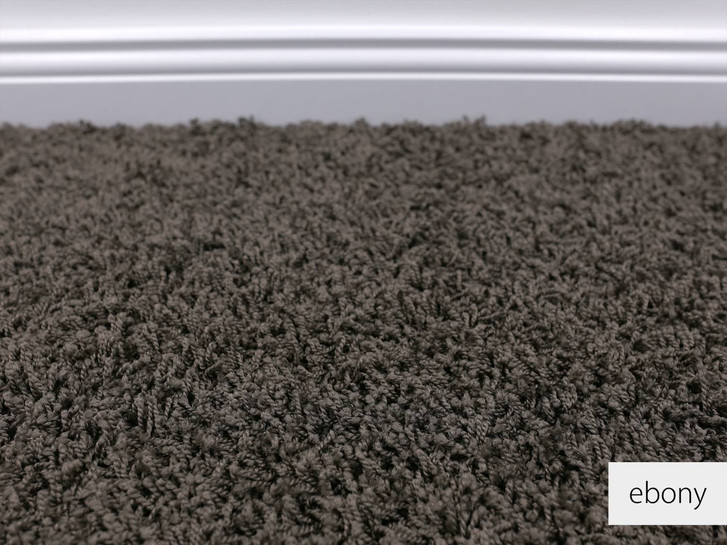 HEVO® Fiji Hochflor Teppichboden Meterware in Ebony - TS434108