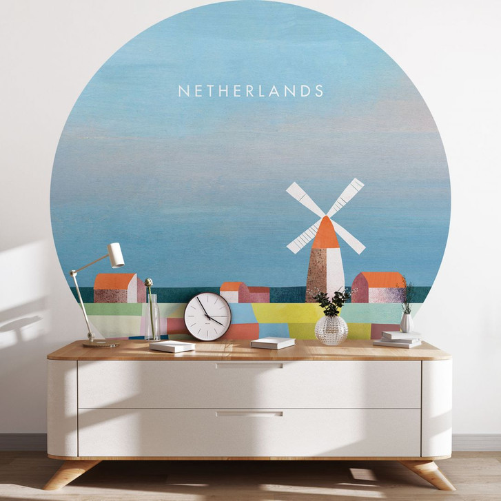 Fototapete Reise in die Niederlande - Rivers - Rund - Selbstklebend/Vlies - WA470548
