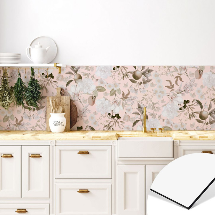 Küchenrückwand Boho-Illustration mit Blumen und Früchten - UN Designs - WA426056