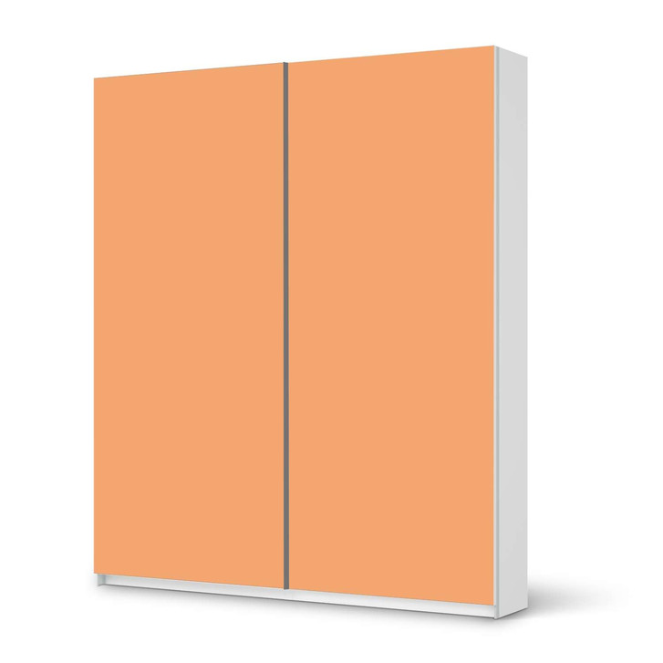 Möbelfolie IKEA Pax Schrank 236cm Höhe - Schiebetür - Orange Light - CR117001