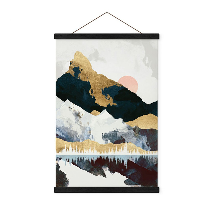 Stoffbild Reflektion einer Winterlandschaft - SpaceFrog Designs - WA429479