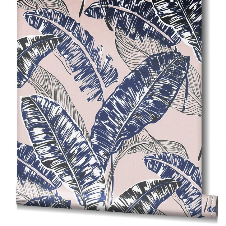 Vliestapete Floral Modern, Natur in Rosa-Braun - WA482748