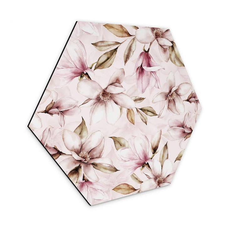 Hexagon - Alu-Dibond UN Designs - Soft Magnolia - WA320836