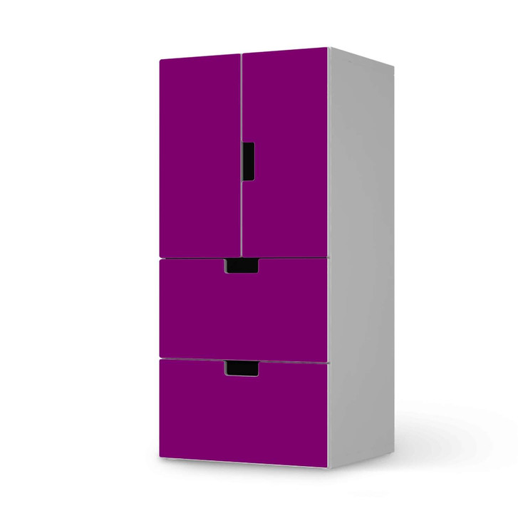 Möbelfolie IKEA Stuva / Malad - 2 Schubladen und 2 kleine Türen - Flieder Dark - CR117069