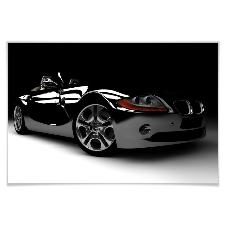 Poster Black Car 01 - WA157456