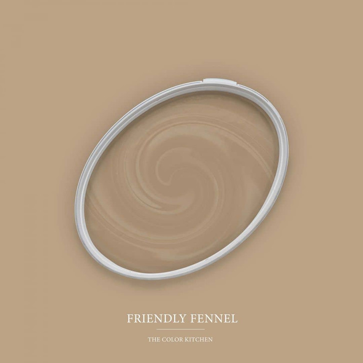 Braun Wandfarbe seidenmatt I Friendly Fennel | behagliche und ruhige Raumatmosphäre schaffend | THE COLOR KITCHEN