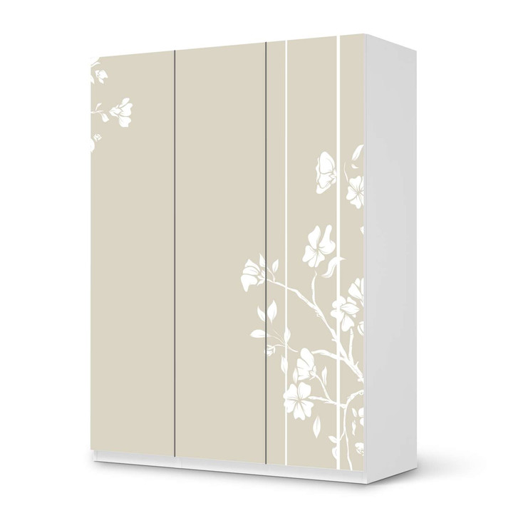Folie IKEA Pax Schrank 201cm Höhe - 3 Türen - Florals Plain 3 - CR105763