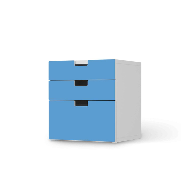 Folie IKEA Stuva / Malad Kommode - 3 Schubladen - Blau Light - CR105977