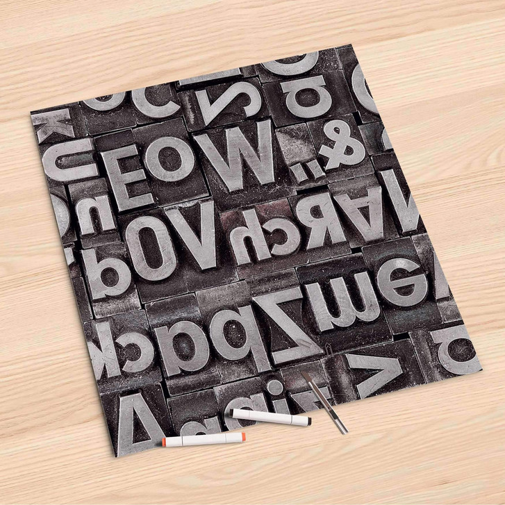 Folienbogen (60x60cm) - Alphabet - CR107006