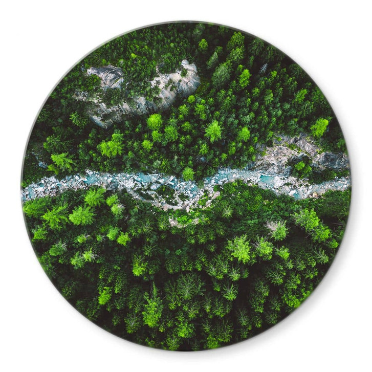 Glasbild Murko - Mutter Natur - Rund - WA352879