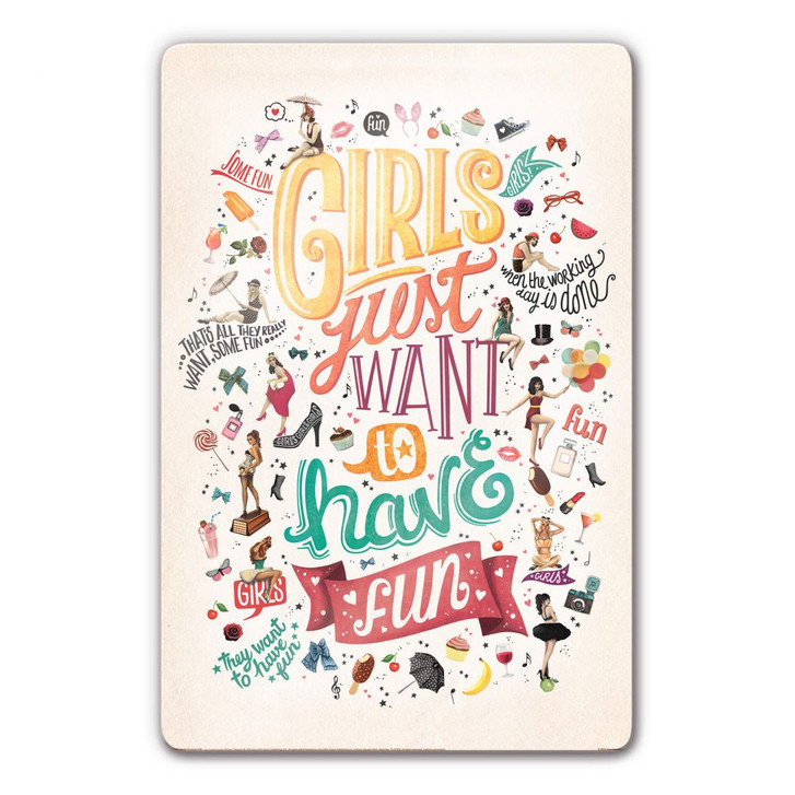 Glasbild Tohmé - Girls just wann have fun - WA272476