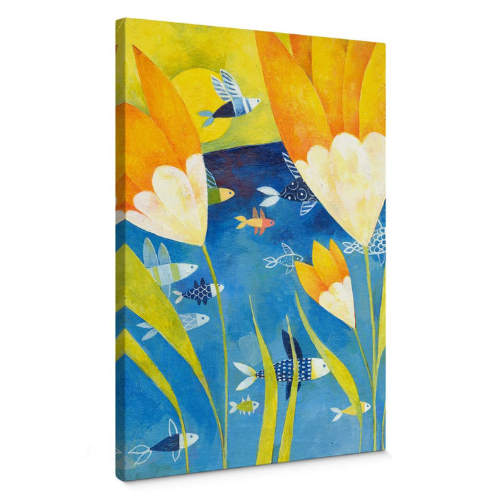 Leinwandbild Blanz - Gelbe Tulpen - WA358692