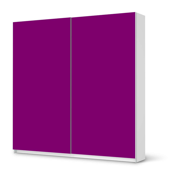 Möbel Klebefolie IKEA Pax Schrank 201cm Höhe - Schiebetür - Flieder Dark - CR113855