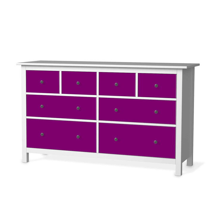Möbelfolie IKEA Hemnes Kommode 8 Schubladen - Flieder Dark - CR114841