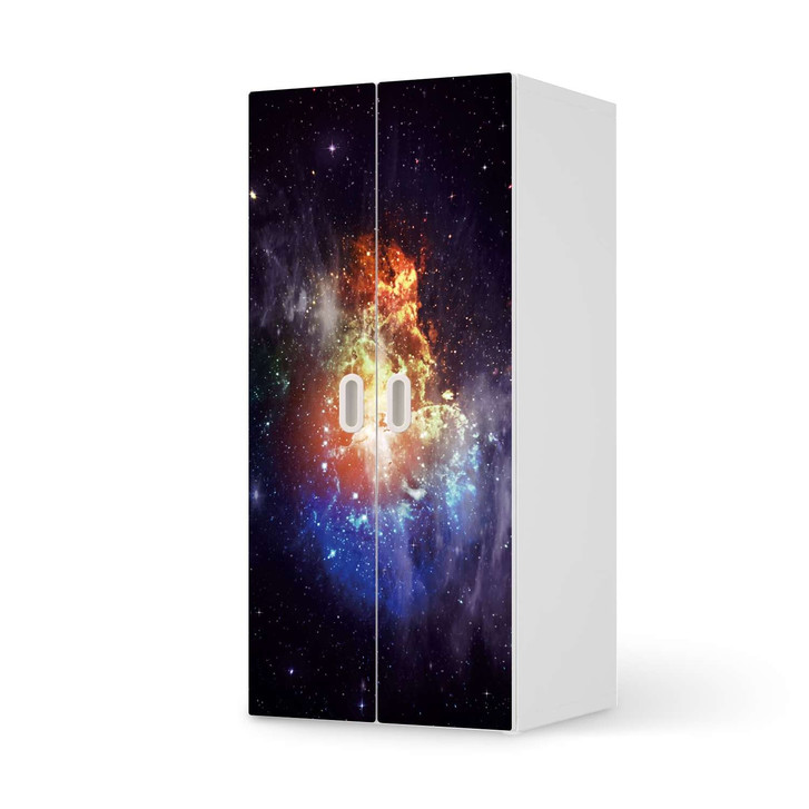 Möbelfolie IKEA Stuva / Fritids Schrank - 2 grosse Türen - Nebula - CR117856