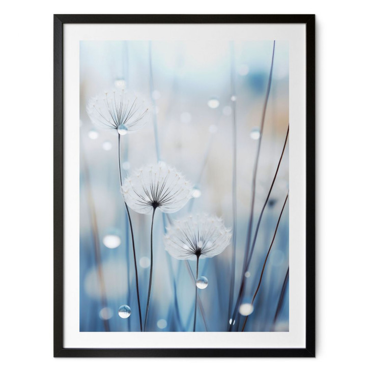 Natur Poster Tauperlen auf Pusteblumen - Treechild - WA498802
