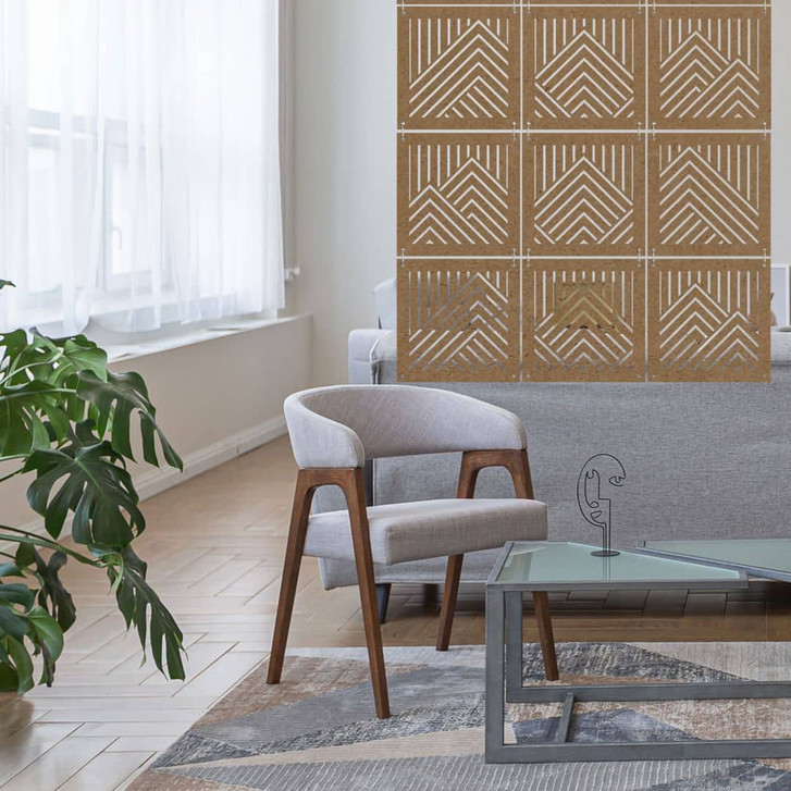 Raumteiler Berge - MDF Natur - WA405881