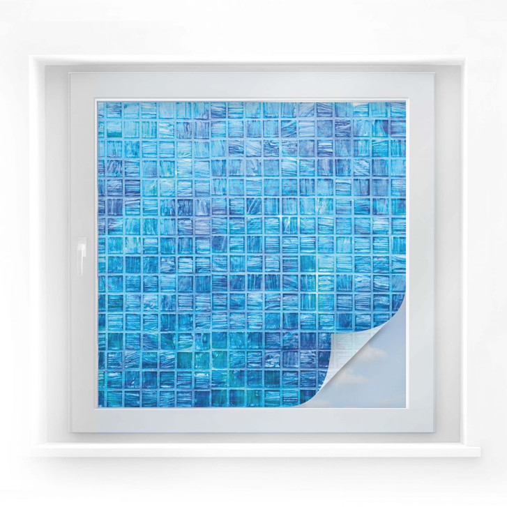 Sichtschutzfolie Glasmosaik - quadratisch - WA175040