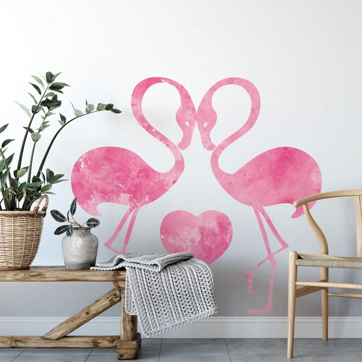 Wandtattoo Aquarell Flamingos - WA205160