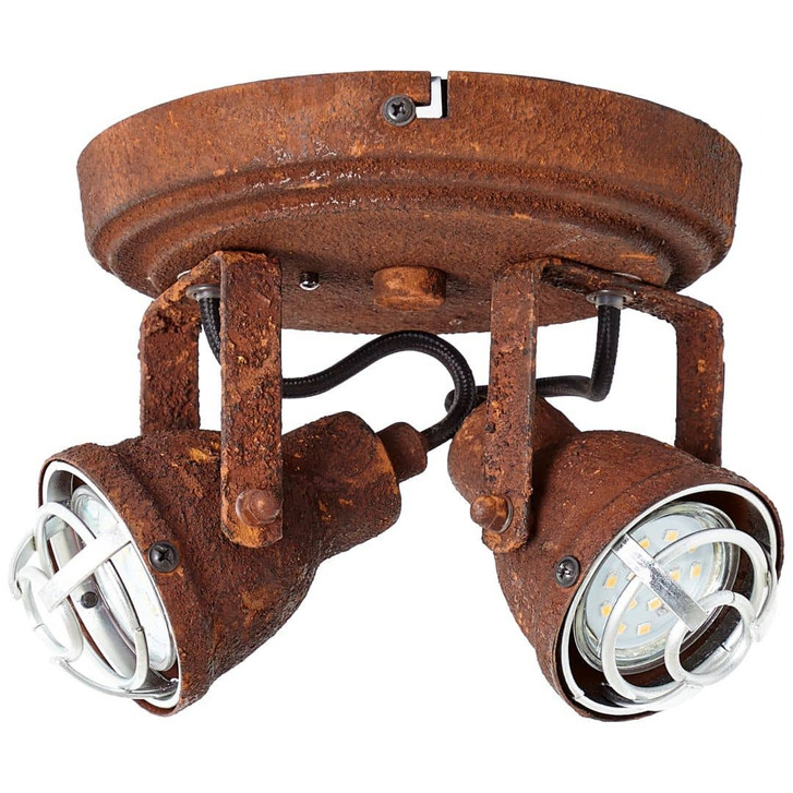 Deckenleuchte Bela, braun, 13.5 x 16.5 cm, Metall Strahler - WA439007