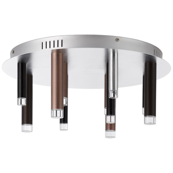 Deckenleuchte Eddy, braun, 21.5 x 50.5 cm, Metall Deckenlampe - WA438582