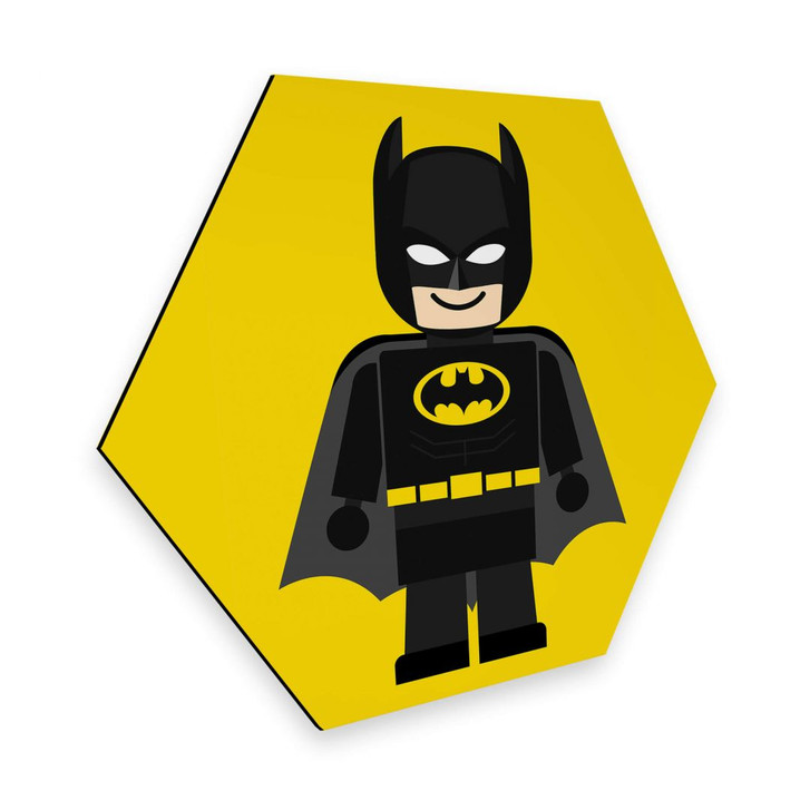 Hexagon - Alu-Dibond Gomes - Batman Spielzeug - WA272858