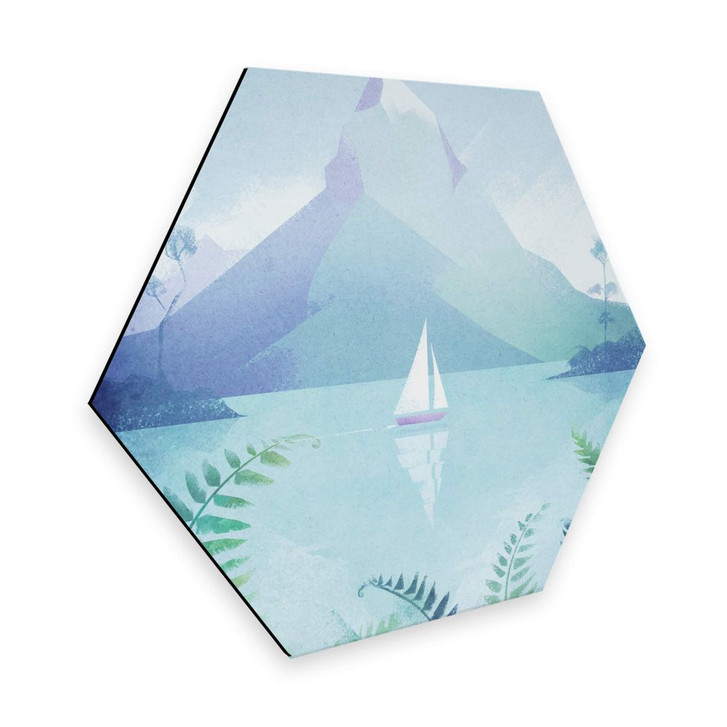 Hexagon - Alu-Dibond Rivers - Neuseeland - WA273340