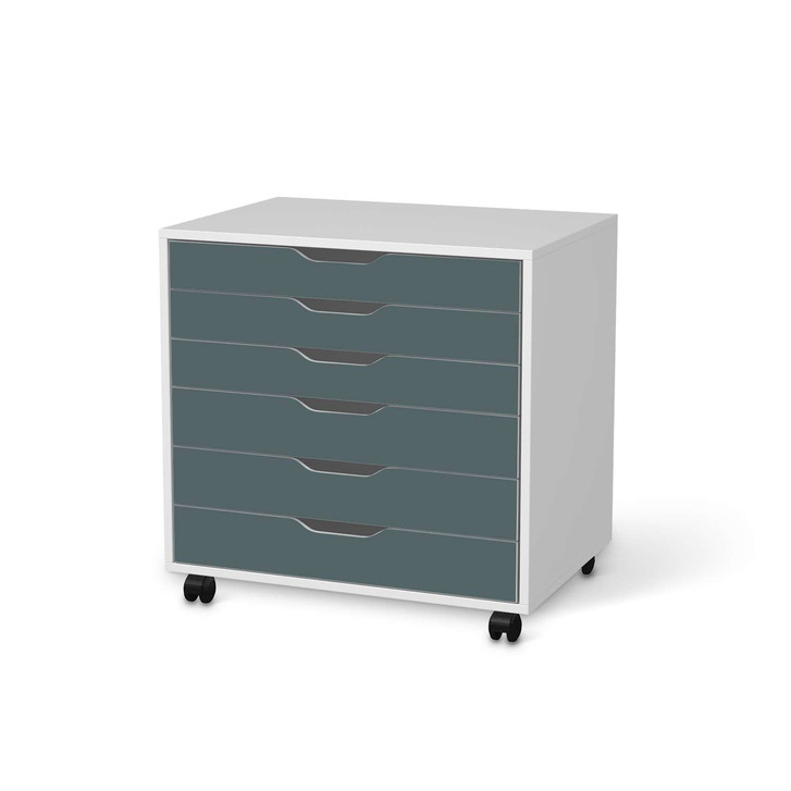 Möbelfolie IKEA Alex Rollcontainer 6 Schubladen - Blaugrau Light - CR114186