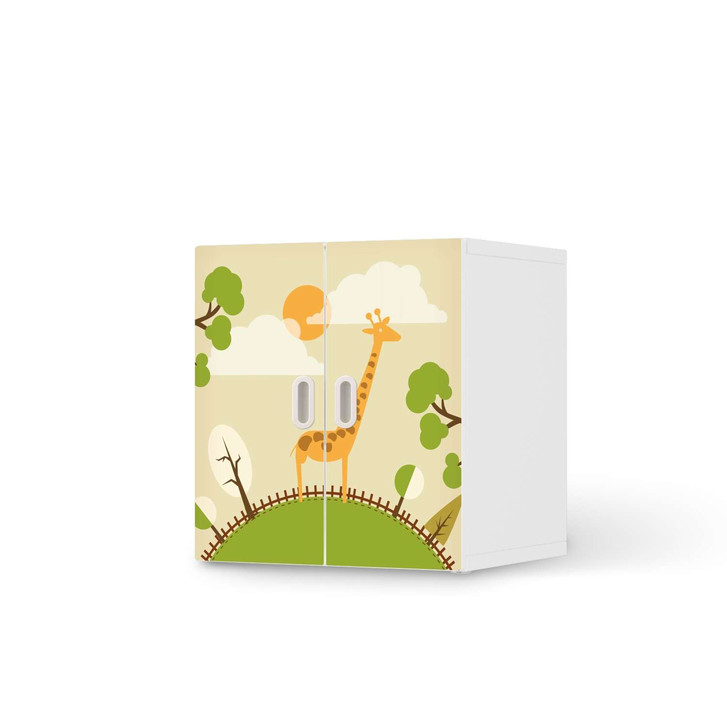 Möbelfolie IKEA Stuva / Fritids Schrank - 2 kleine Türen - Mountain Giraffe - CR118875