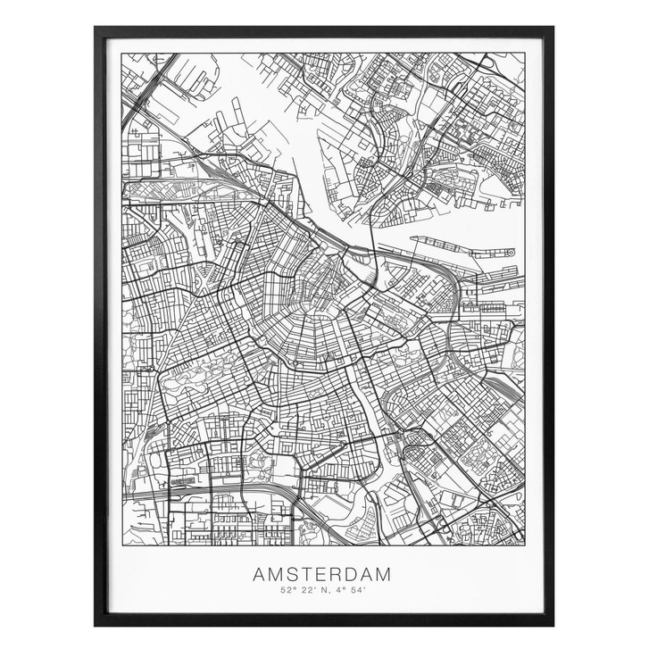 Poster Stadtplan Amsterdam - WA259059