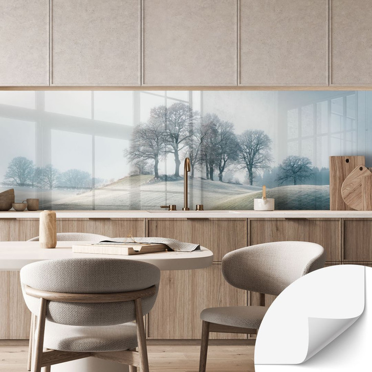 Selbstklebende Küchenrückwand Frostige Hügellandschaft - Eisenmann - WA434681