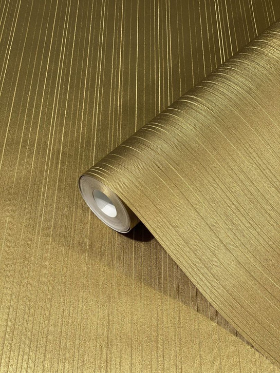 Vliestapete mit glänzenden feinen Streifen und Linien gold Streifen von Harald Glööckler - WA451064
