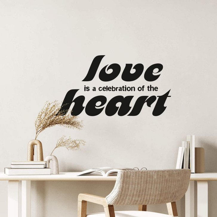 Wandtattoo Love is a celebration of the heart - WA214934