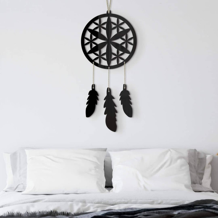 Acryldeko Traumfänger Blume (4-teilig) - WA330076