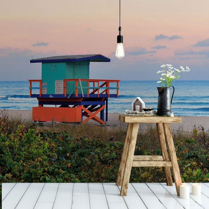 Fototapete Miami Rettungsschimmerhäuschen - WA226950