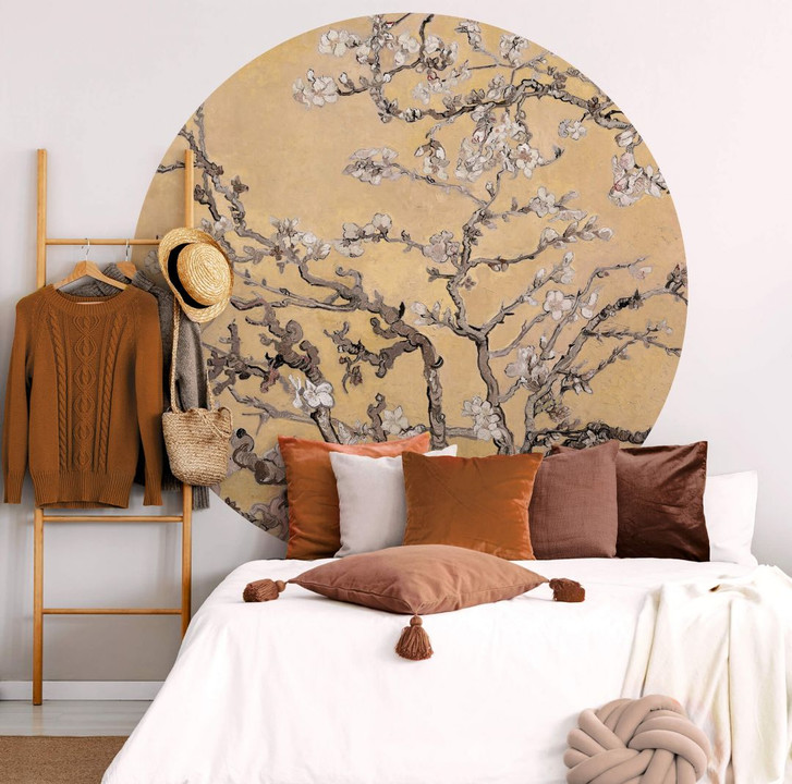 Fototapete van Gogh - Mandelblüte creme - Rund - Selbstklebend/Vlies - WA291101