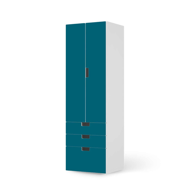 Klebefolie IKEA Stuva / Malad - 3 Schubladen und 2 grosse Türen - Türkisgrün Dark - CR111861